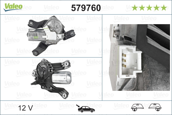 Motor stieračov VALEO